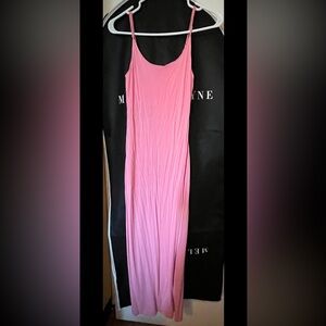 Vero Moda-Slim Fit-Spaghetti Strap-Pink Maxi Dress